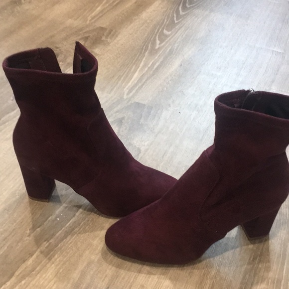 burgundy boots